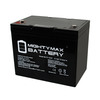 Mighty Max Battery 12V 75AH Internal Thread Battery for Palmer Industries Yardkart ML75-12INT122